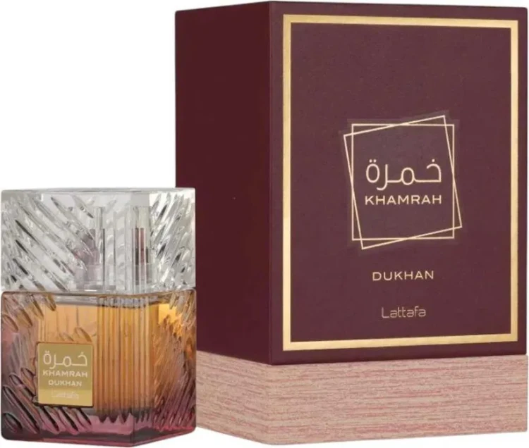 Lattafa Khamrah Dukhan woda perfumowana 100ml + 2 próbki