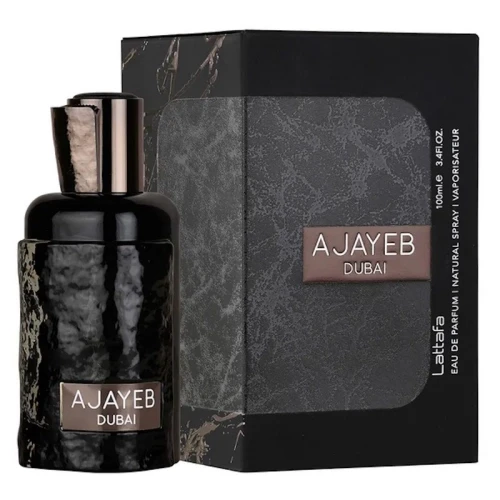 Lattafa Ajayeb Dubai Portrait Black woda perfumowana 100 ml + 2 próbki