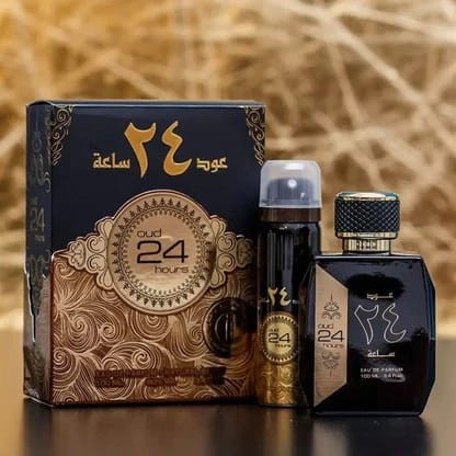 Ard Al Zaafaran Oud 24 hours woda perfumowana 100 ml+ 50 ml Deo + 2 próbki