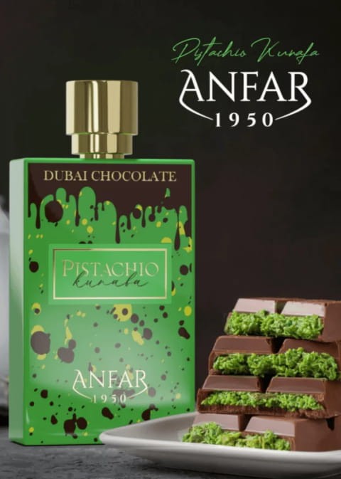 Anfar 1950 Pistachio Kunafa Dubai Chocolate woda perfumowana 80 ml + 2 próbki