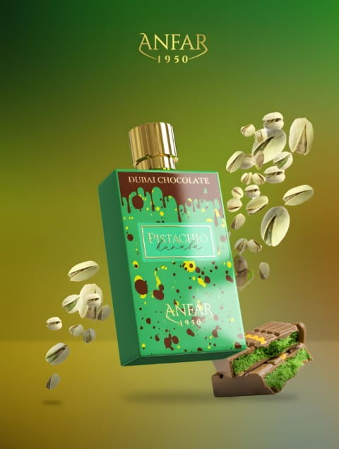 Anfar 1950 Pistachio Kunafa Dubai Chocolate woda perfumowana 80 ml + 2 próbki