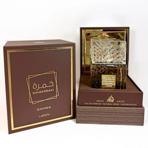 Lattafa Khamrah Qahwa woda perfumowana 100 ml + 2 próbki