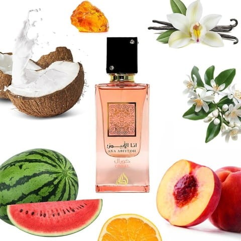 Lattafa Ana Abiyedh Coral woda perfumowana 60 ml + 2 próbki