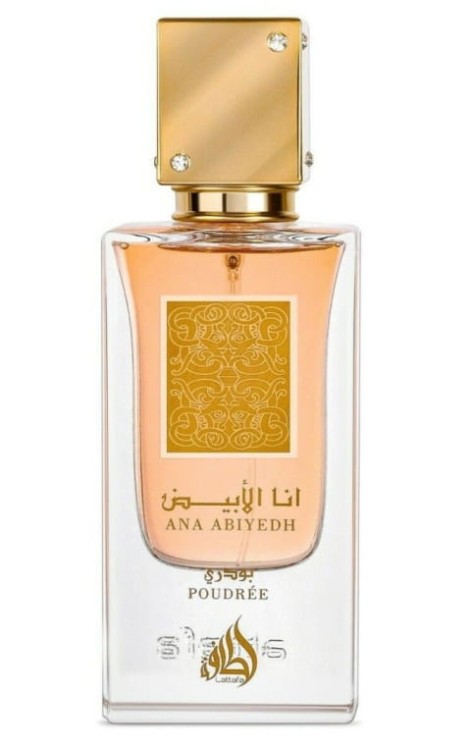 Lattafa Ana Abiyedh Poudree woda perfumowana 60 ml + 2 próbki