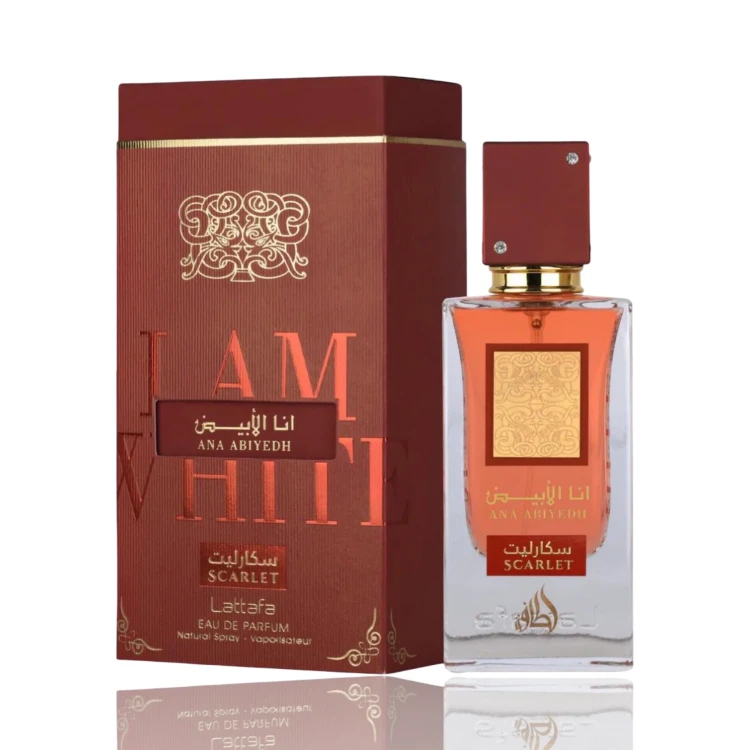 Lattafa Ana Abiyedh Scarlet woda perfumowana 60ml + 2 próbki
