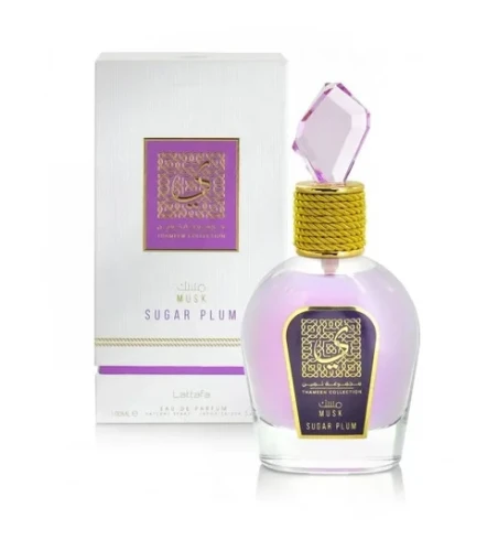Lattafa Musk Sugar Plum woda perfumowana 100 ml + 2 próbki